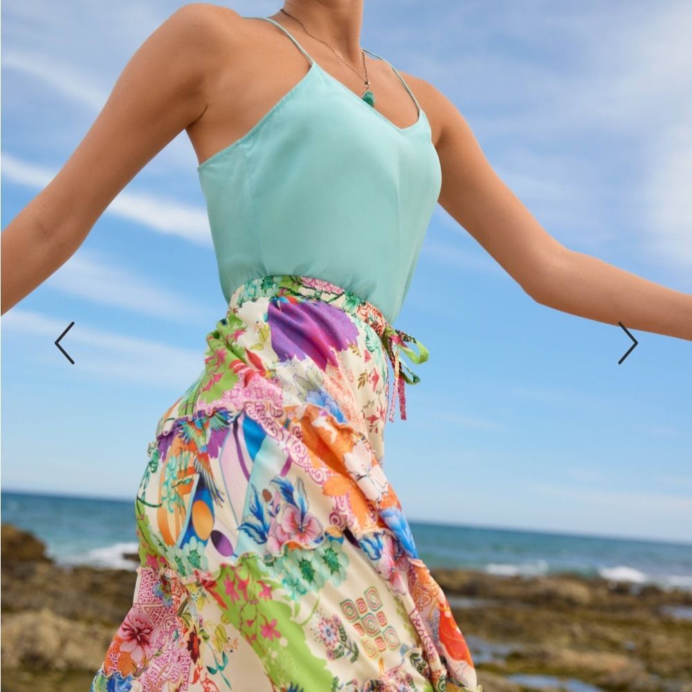 Johnny Was Sebrina Tiered Skirt | NWT | Size L | (TC) - Picture 8 of 8